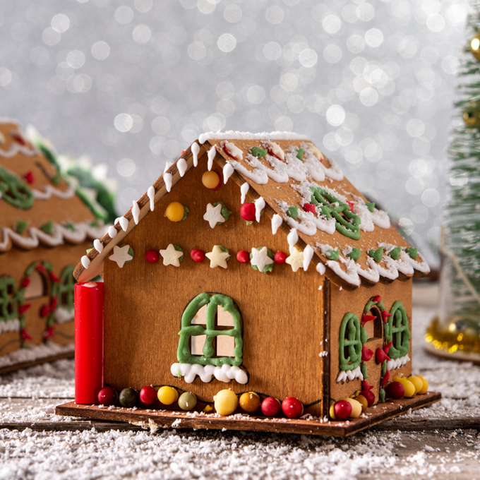 Atelier fabrication maison pain d'épices - gingerbread house